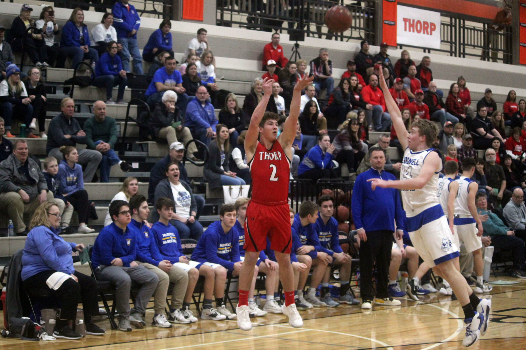 McDonell vs Thorp boys basketball at Osseo 3-12-20